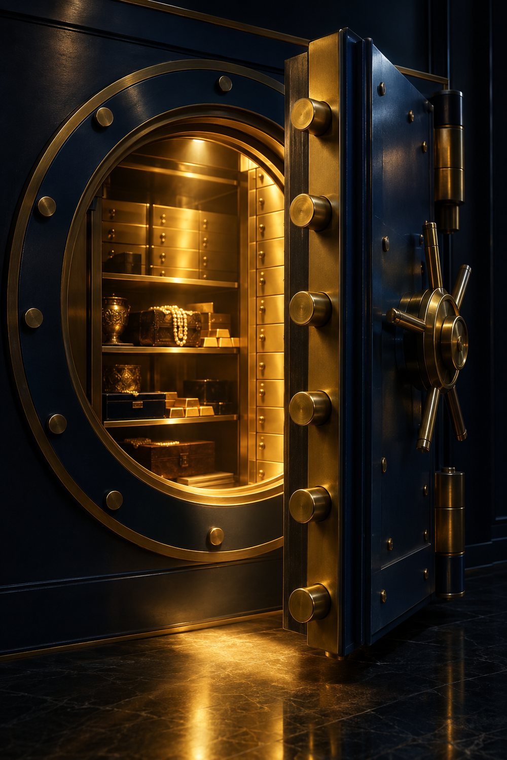 An open vault, representing state-held unclaimed property waiting to be claimed